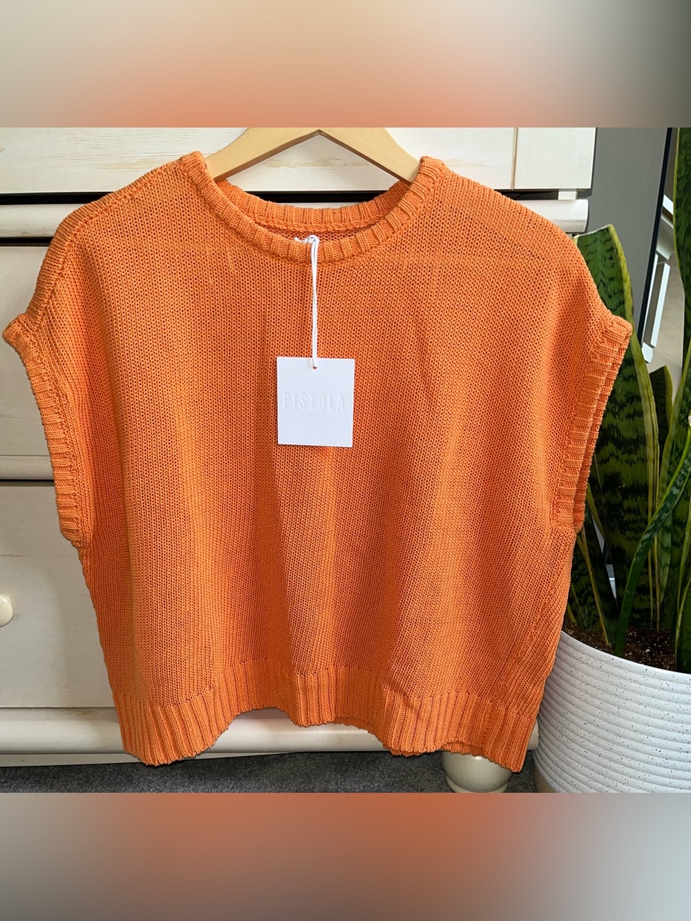NWT Pistola Cropped Knit Sweater Oversized- Small